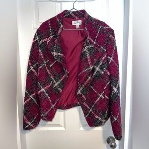 Joseph Ribkoff Plaid Wool Jacket